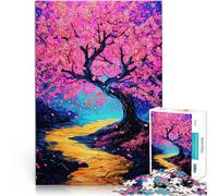 Puzzle da 1000 pezzi per adolescenti Fiore di ciliegio Difficile da completare ma divertente e umoristico Decorazione d'arte per la casa 38x26cm