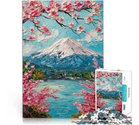 Puzzle da 1000 pezzi per adolescenti Fiore di ciliegio oliato Giocattoli da gioco per regalo di famiglia Regalo di compleanno, regali, arte murale 38x26cm