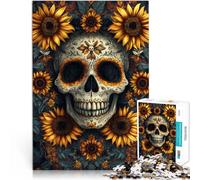 Puzzle da 1000 pezzi per adolescenti fiore e osso per il giocattolo di sfida del gioco educativo Regalo di compleanno, regali, arte murale 38x26cm