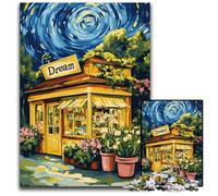 Puzzle da 1000 pezzi per adolescenti Fiore ZLIQSPT Sotto il cielo notturno Puzzle di cartone per età 14 e oltre Decorazione per la casa Regalo di opere d'arte 26X38CM