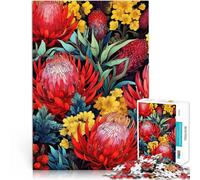 Puzzle da 1000 pezzi per adolescenti fiori autoctoni australiani Gioco intellettuale giocattolo offerte come regali per tutta la famiglia 38x26cm