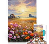 Puzzle da 1000 pezzi per adolescenti Fiori autunnali Difficile da completare ma divertente e umoristico Migliorare l'amore tra le coppie 38x26cm