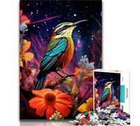 Puzzle da 1000 pezzi per adolescenti, fiori e uccelli, sfida di intelligenza cerebrale, giocattoli avvincenti, regalo di compleanno, regali, arte murale (75x50cm)