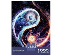Puzzle Da 1000 Pezzi Per Adolescenti Fire And Ice Yin And Yang Puzzle Per Adulti Gioco Pratico Sfida Difficile Regali Per Amici E Familiari 70x50cm/1000pcs