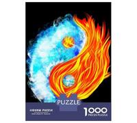Puzzle Da 1000 Pezzi Per Adolescenti Fire And Ice Yin Yang Puzzle Per Adulti Giochi Rilassanti Analisi E Logica Regali Di Natale E Compleanno 70x50cm/1000pcs
