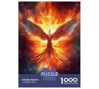 Puzzle Da 1000 Pezzi Per Adolescenti Fire Flames Phoenix Bird Puzzle Per Adulti Gioco Pratico Decorazione Murale Regali Per Amici E Familiari 70x50cm/1000pcs