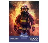 Puzzle Da 1000 Pezzi Per Adolescenti Firefighter Flame Puzzle Per Adulti Giochi Rilassanti Ma Divertenti E Umoristici È Ideale Come Regalo 52x38cm/1000pcs