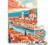 Puzzle da 1000 pezzi per adolescenti Firenze Italia Antistress Vacanza in patria Uccidere il tempo Regalo di compleanno, regali, arte murale 75x50cm