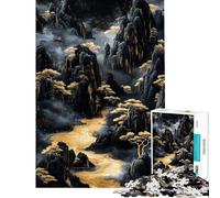 Puzzle da 1000 pezzi per adolescenti Fiume d'Oro dei Sogni gioco rilassante per adulti regalo per donne compleanno e Natale (dimensioni 38x52cm)