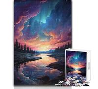 Puzzle da 1000 pezzi per adolescenti Fiume sotto il cielo epico Rompicapo Giochi per famiglie Idee regalo per la decorazione della casa Dimensioni 38x26cm