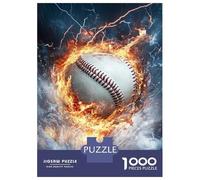 Puzzle Da 1000 Pezzi Per Adolescenti Flames & Ice Baseball Clash Puzzle Per Adulti Gioco Per Famiglie Divertente E Spiritoso Regali Di Natale E Compleanno 38x26cm/1000pcs