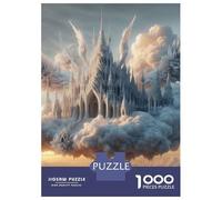 Puzzle Da 1000 Pezzi Per Adolescenti Floating Castle in The Clouds Puzzle Giochi Rilassanti Analisi E Logica Riduzione Dello Stress Regali 52x38cm/1000pcs
