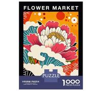 Puzzle Da 1000 Pezzi Per Adolescenti Flower Market Nagasaki Botanical Travel Poster Puzzle Per Adolescenti Gioco Pratico Migliora La Memoria Regali Per Amici E Familiari 38x26cm/1000pcs