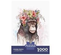 Puzzle Da 1000 Pezzi Per Adolescenti Flower Monkey Painting Art Puzzle Per Adulti Giochi Rilassanti Analisi E Logica Regali Di Natale E Compleanno 38x26cm/1000pcs