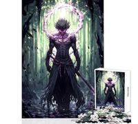 Puzzle da 1000 pezzi per adolescenti Foresta Buia Samurai Decorazione per la casa Giocattoli Idee regalo Giochi rilassanti Lista dei desideri con Babbo Natale Dimensioni 38x26cm