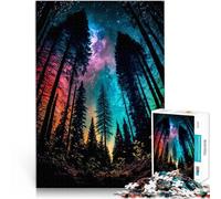 Puzzle da 1000 pezzi per adolescenti Foresta dai mille colori Sfida di gioco educativo giocattolo Gioco educativo per compleanno e Natale 52x38cm