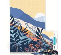 Puzzle da 1000 pezzi per adolescenti, foresta zen, arte minimalista, incastro perfetto, gioco di sfida mentale, giocattolo per momenti di relax e divertimento, scena natalizia (38x52cm)
