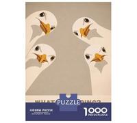 Puzzle Da 1000 Pezzi Per Adolescenti Four Geese Asking What You Doing Puzzle Per Adulti Giocattoli Fai Da Te Corsa Di Velocità Manuale Regali Unici Per Compleanno E Natale 38x26cm/1000pcs