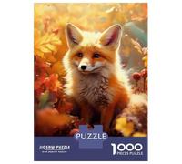 Puzzle Da 1000 Pezzi Per Adolescenti Fox Autumn Puzzle Per Adulti Gioco Pratico Regali Per Donne Regali Per Amici E Familiari 38x26cm/1000pcs