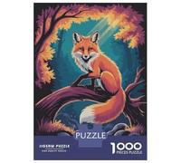 Puzzle Da 1000 Pezzi Per Adolescenti Fox on A Branch by A River Puzzle Per Adolescenti Gioco Rompicapo Regali Per Donne Attività Divertenti A Casa 38x26cm/1000pcs