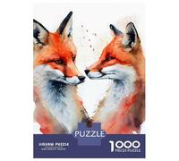 Puzzle Da 1000 Pezzi Per Adolescenti Fox Romantic Couple Puzzle Per Adulti Gioco Per Famiglie Antistress Regali Di Compleanno E Unici 52x38cm/1000pcs