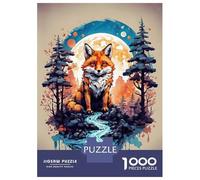 Puzzle Da 1000 Pezzi Per Adolescenti Fox Vintage Puzzle Per Adulti Giochi Rilassanti Taglio Di Precisione Regali Unici Per Compleanni E Occasioni Speciali 38x26cm/1000pcs