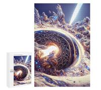 Puzzle da 1000 pezzi per adolescenti Fractal Portal to Another Dimension Puzzles per adulti giochi di relax difficili, sfida di apprendimento impegnativa, 1000 pezzi
