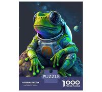 Puzzle Da 1000 Pezzi Per Adolescenti Frog Space Astronaut Puzzle Per Adulti Gioco Per Famiglie Assemblaggio Di Modelli Regali Unici Per Compleanni E Occasioni Speciali 52x38cm/1000pcs