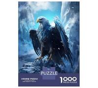 Puzzle Da 1000 Pezzi Per Adolescenti Frozen Eagle in Ice World Puzzle Per Adulti Giochi Rilassanti Regali Per Donne Interazione Genitore-figlio 70x50cm/1000pcs