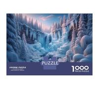 Puzzle Da 1000 Pezzi Per Adolescenti Frozen Waterfall Landscape Puzzle Per Adulti Giochi Rilassanti Analisi E Logica Regali Unici Per Compleanni 38x26cm/1000pcs