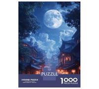 Puzzle Da 1000 Pezzi Per Adolescenti Full Moon Over Traditional Chinese Village Puzzle Per Adulti Giocattoli Antistress Decorazione Da Parete Regali Unici Per Compleanno E Natale 38x26cm/1000pcs