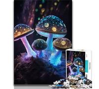 Puzzle da 1000 pezzi per adolescenti, funghi magici cosmici, 1000 pezzi per adulti, gioco per famiglie, antistress, sfida difficile, fantastici regali e giocattoli (50x75cm)