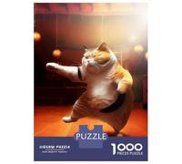 Puzzle Da 1000 Pezzi Per Adolescenti Funny Cat Training Karate Puzzle Per Adolescenti Gioco Per Famiglie Migliora La Memoria Regali Unici Per Compleanno E Natale 52x38cm/1000pcs
