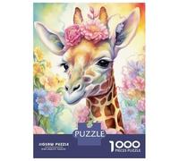 Puzzle Da 1000 Pezzi Per Adolescenti Funny Little Giraffe Puzzle Per Adulti Gioco Per Famiglie Antistress Regali Di Compleanno E Unici 38x26cm/1000pcs