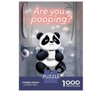 Puzzle Da 1000 Pezzi Per Adolescenti Funny Panda Toilet Humor Puzzle Per Adulti Giochi Rilassanti Regalo Di Compleanno Regali Per Amici E Familiari 38x26cm/1000pcs