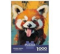 Puzzle Da 1000 Pezzi Per Adolescenti Funny Red Panda Smiling Puzzle Per Adulti Giocattoli Fai Da Te Decorazione Per La Casa Offerta Come Regalo Per Tutta La Famiglia 38x26cm/1000pcs