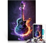 Puzzle da 1000 pezzi per adolescenti Fuoco di chitarra Antistress Vacanza in patria Uccidere il tempo Migliorare l'amore tra le coppie 75x50cm