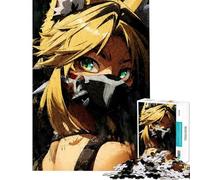 Puzzle da 1000 pezzi per adolescenti fuorilegge peloso Pulchra con maschera arte digitale puzzle per adulti gioco per famiglie divertente e umoristico attività divertenti da fare a casa (50x75cm)