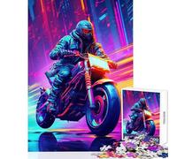 Puzzle da 1000 pezzi per adolescenti futuri motociclisti giocattolo decorazione da parete regali di compleanno giochi rilassanti allena il cervello e le mani dimensioni 38x52cm