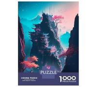 Puzzle Da 1000 Pezzi Per Adolescenti Futuristic Sakura Dreams Puzzle Giochi Divertenti Corsa Di Velocità Manuale Regali Unici Per Compleanno 38x26cm/1000pcs
