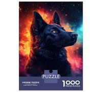 Puzzle Da 1000 Pezzi Per Adolescenti Galactic Canine Gaze Puzzle Per Adulti Gioco Per Famiglie Divertente E Spiritoso Regali Di Natale E Compleanno 52x38cm/1000pcs