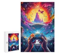 Puzzle da 1000 pezzi, per adolescenti, Galactic Gaming Odyssey, 3 puzzle, per adulti, gioco di pensiero, allenamento della memoria, interazione genitore-figlio, 1000 pezzi