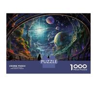 Puzzle Da 1000 Pezzi Per Adolescenti Galactic View from Space Station Puzzle Per Adulti Giochi Rilassanti Analisi E Logica Regali Unici Per Compleanno E Natale 70x50cm/1000pcs