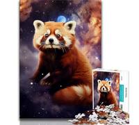 Puzzle da 1000 pezzi per adolescenti Galaxy Red Panda, giocattoli per l'intrattenimento della famiglia, ideali come regalo per tutta la famiglia (75x50cm)