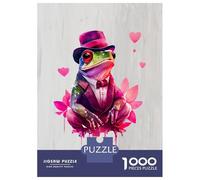 Puzzle Da 1000 Pezzi Per Adolescenti Gangster Frog Funny Puzzle Per Adulti Giochi Rilassanti Perfetto Per Decorare E Fare Regali A Tutta La Famiglia 70x50cm/1000pcs