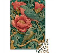 Puzzle Da 1000 Pezzi Per Adolescenti Garden Birds Illustration Puzzle Per Adolescenti Gioco Per Famiglie Migliora La Memoria Regali Unici Per Compleanno E Natale 52x38cm/1000pcs