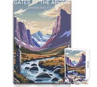 Puzzle da 1000 pezzi per adolescenti Gates of The Arctic Family Fun & Game Night Difficile Giocattoli antistress Dimensioni 38x26cm