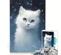 Puzzle da 1000 pezzi per adolescenti gattini che abbracciano le delizie innevate di Dreamlands giocattolo educativo attività per famiglie regalo per donne 50x75cm