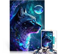 Puzzle da 1000 pezzi per adolescenti Gatto Animali Mistici Giocattoli Giochi Educativi Antistress Adatto per la decorazione del desktop 50x70cm