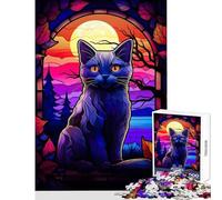 Puzzle da 1000 pezzi per adolescenti Gatto blu di Russia Giocattolo educativo Ottimi regali e giocattoli Giochi rilassanti Attività divertenti a casa Dimensioni 50x75cm